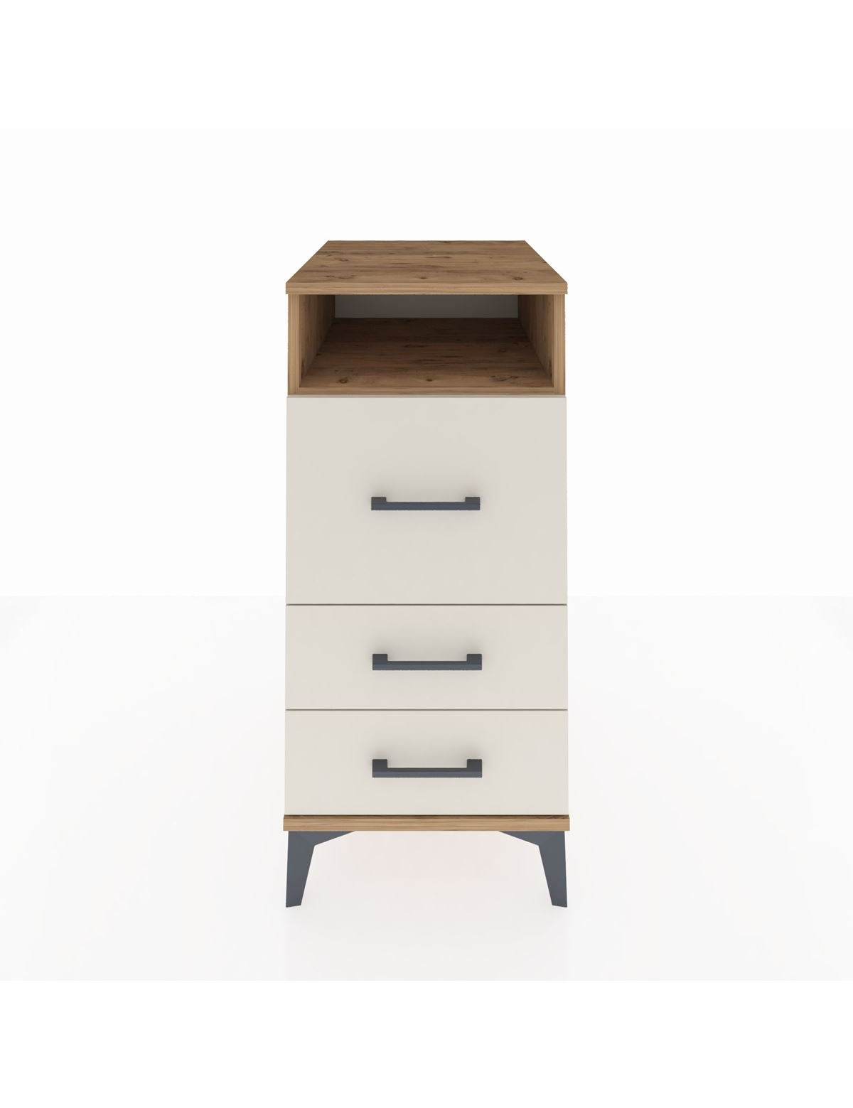 Kronos Komodin Tek Raflı 3 Çekmeceli 44x59x96 - S75M016V7C