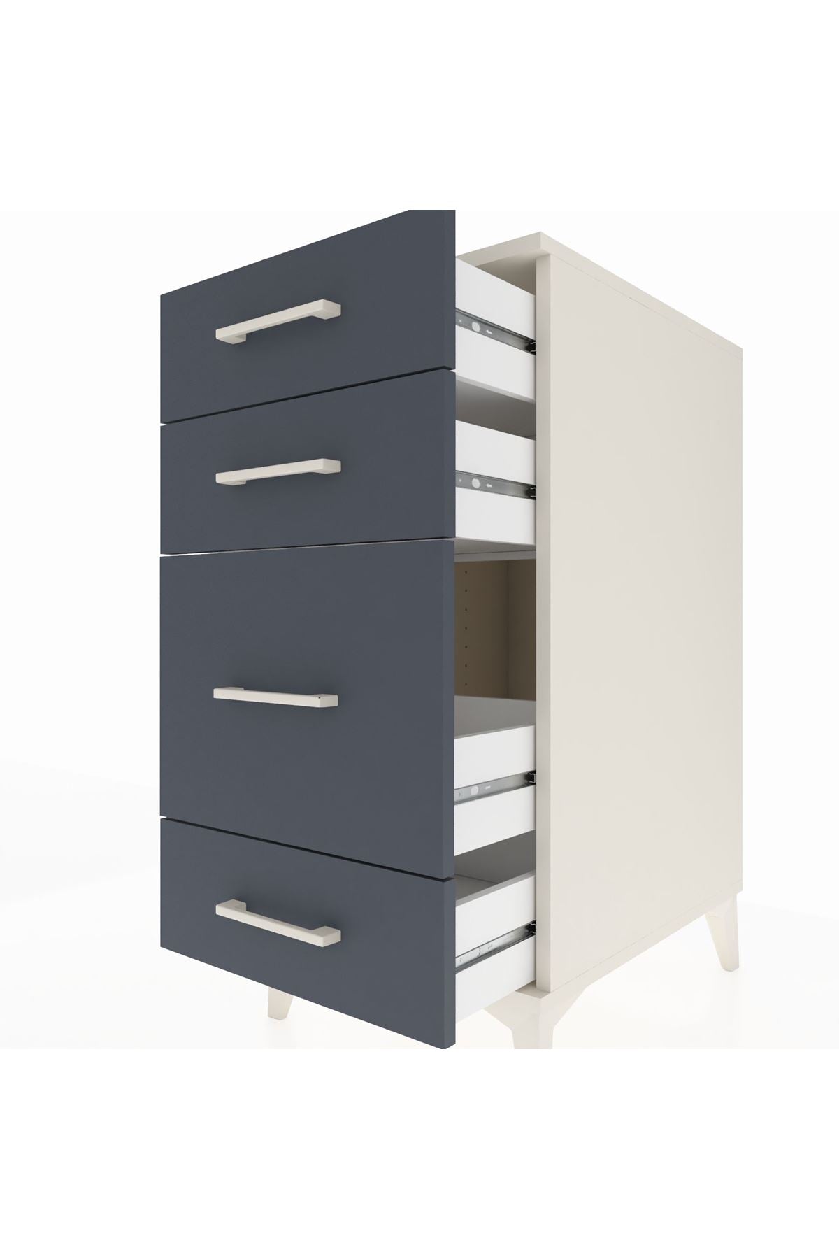 Kronos Komodin 4 Çekmeceli 44x59x96 - S75M017V2C