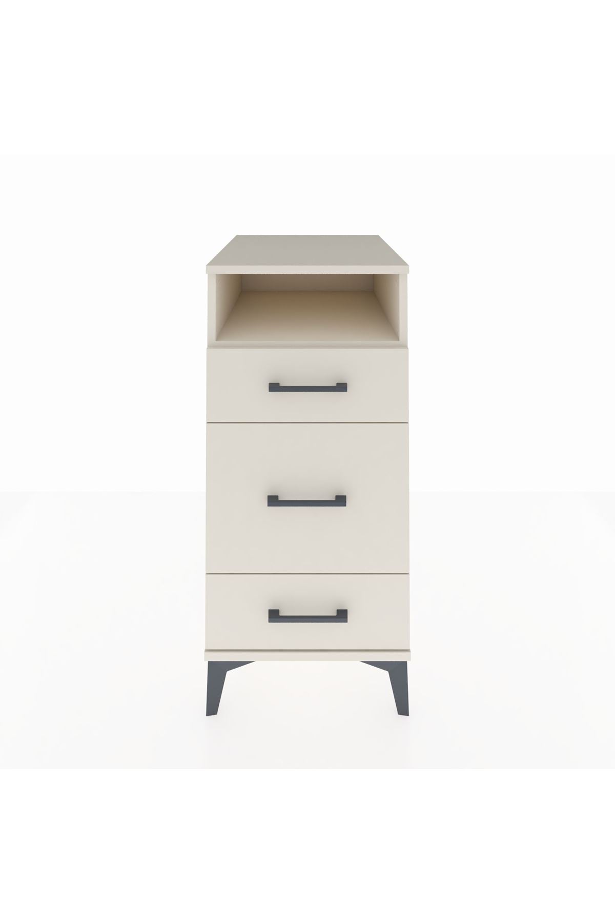 Kronos Komodin Tek Raflı 3 Çekmeceli 44x59x96 - S75M018V1C