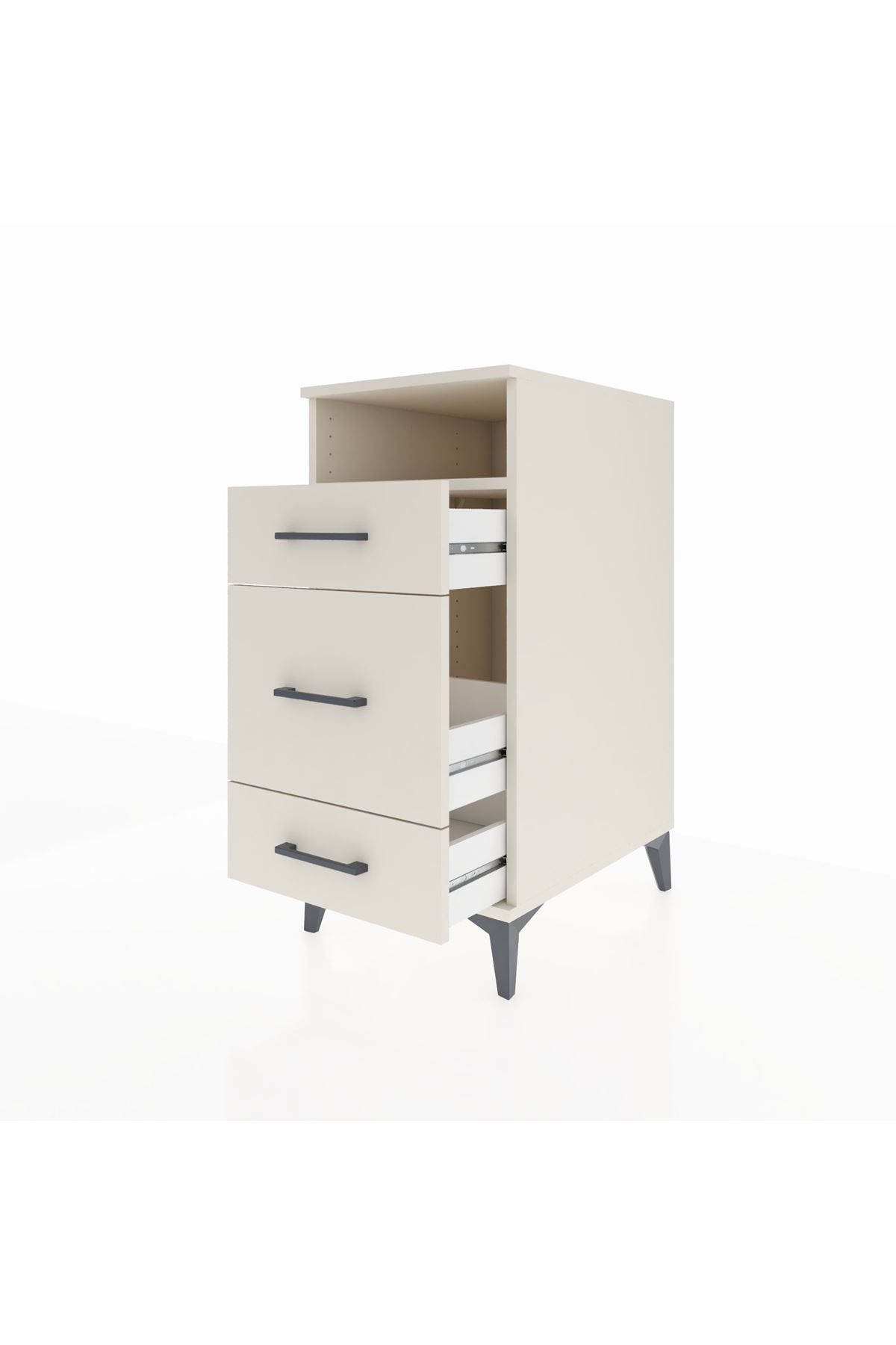 Kronos Komodin Tek Raflı 3 Çekmeceli 44x59x96 - S75M018V1C