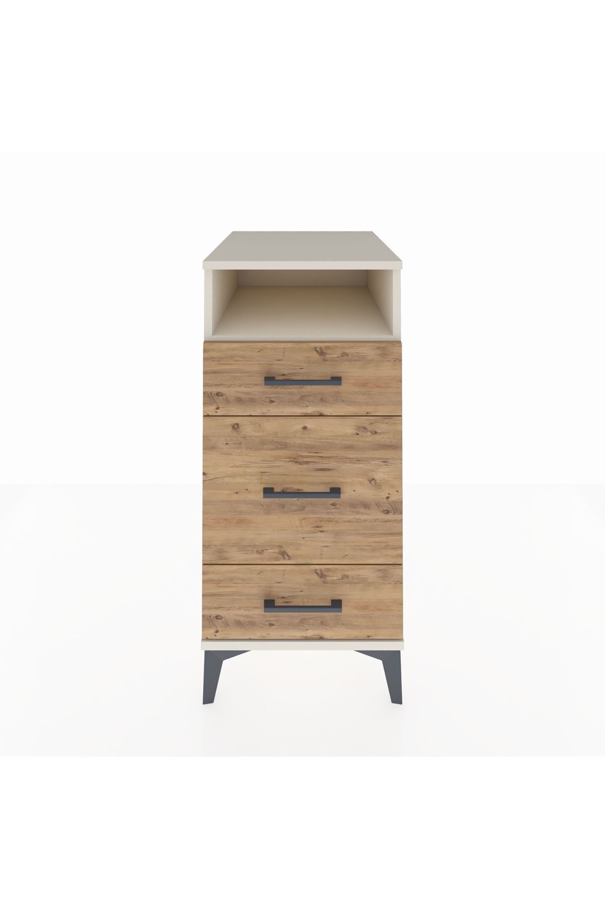 Kronos Komodin Tek Raflı 3 Çekmeceli 44x59x96 - S75M018V3C