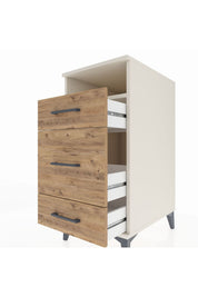 Kronos Komodin Tek Raflı 3 Çekmeceli 44x59x96 - S75M018V3C