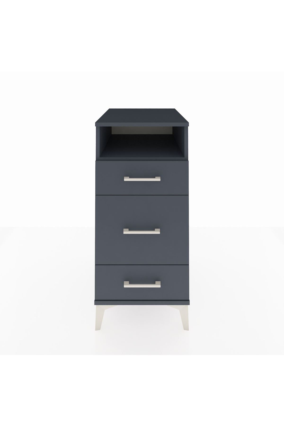 Kronos Komodin Tek Raflı 3 Çekmeceli 44x59x96 - S75M018V5C