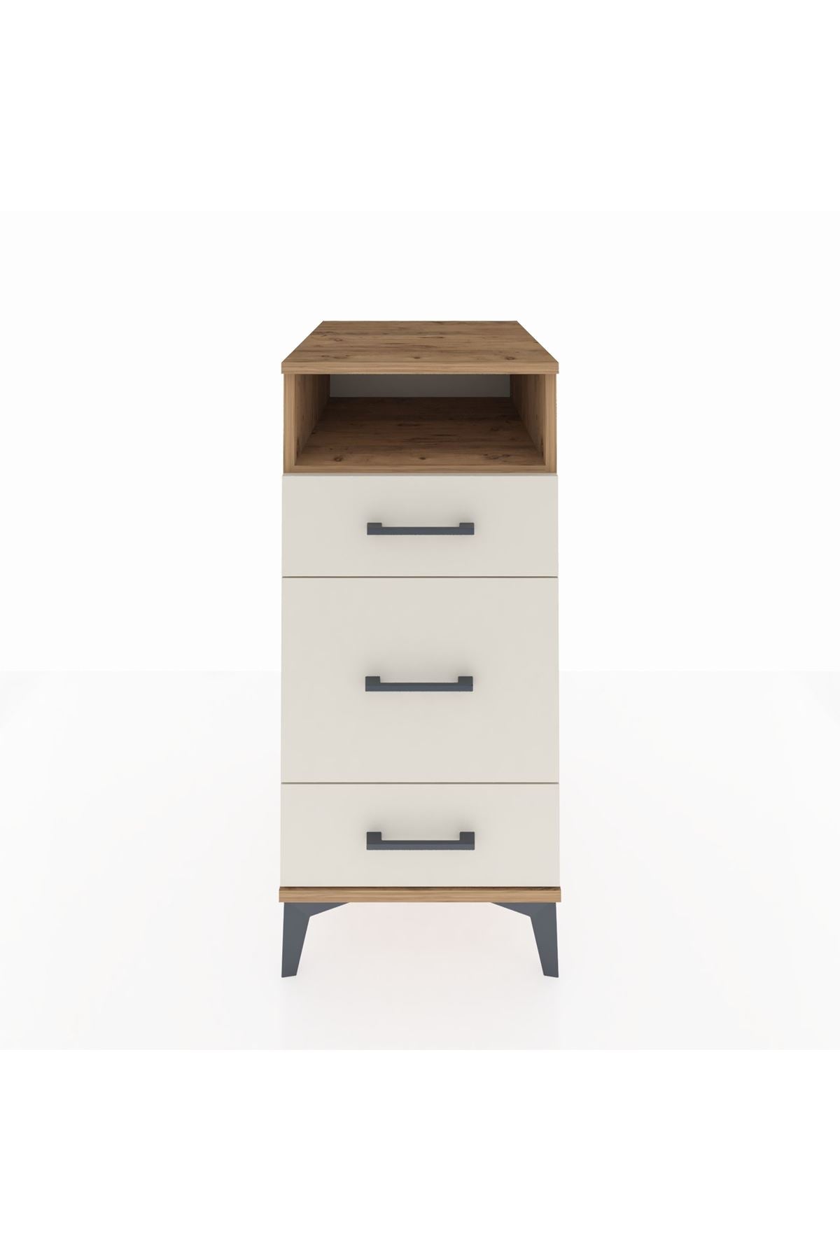 Kronos Komodin Tek Raflı 3 Çekmeceli 44x59x96 - S75M018V7C
