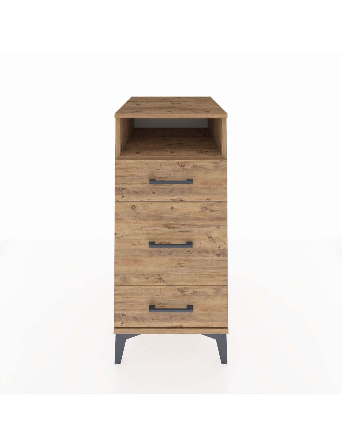 Kronos Komodin Tek Raflı 3 Çekmeceli 44x59x96 - S75M018V9C