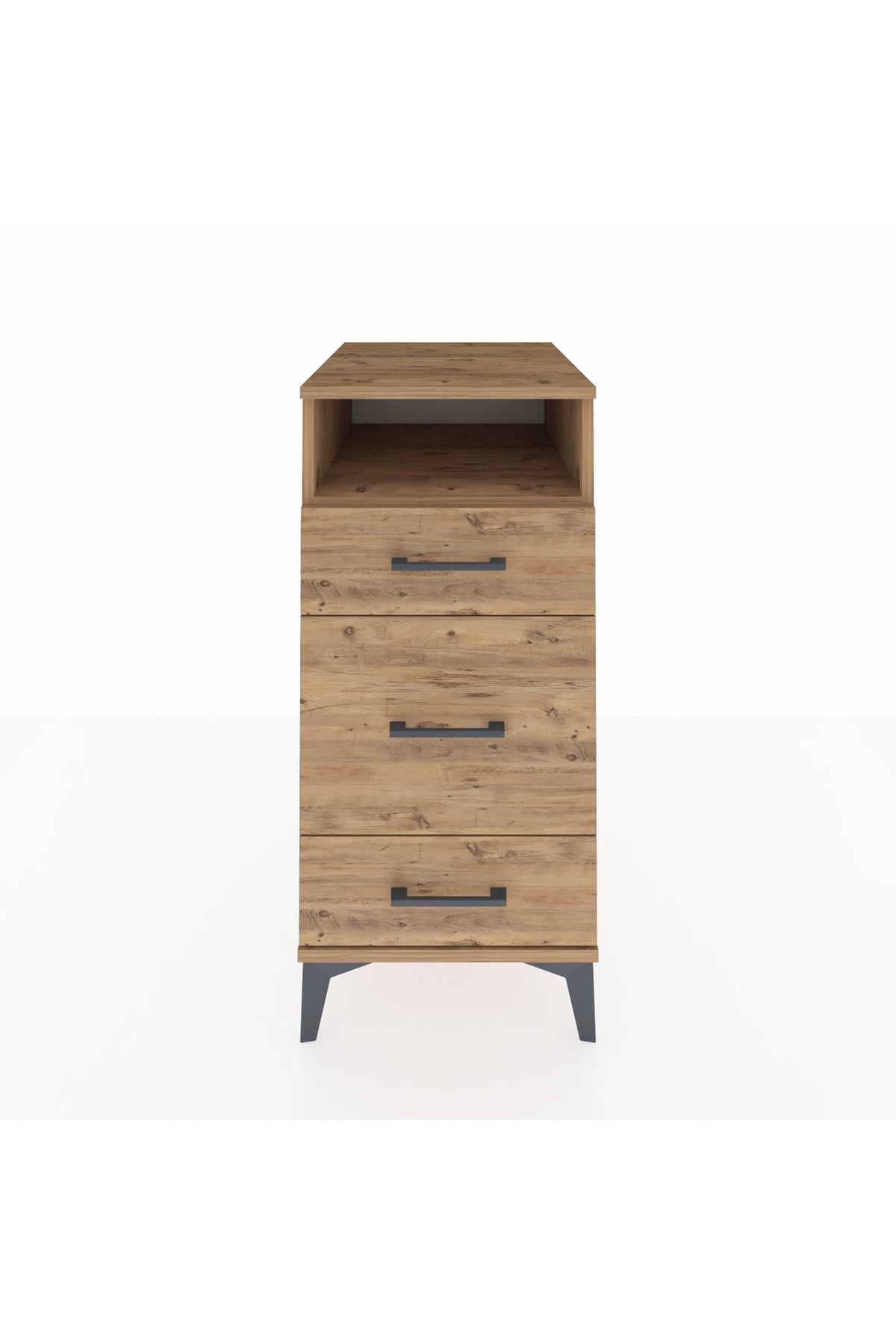 Kronos Komodin Tek Raflı 3 Çekmeceli 44x59x96 - S75M018V9C