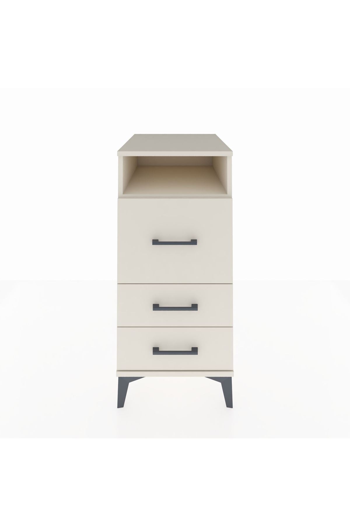 Kronos Komodin Tek Raflı 3 Çekmeceli 44x59x96 - S75M019V1C
