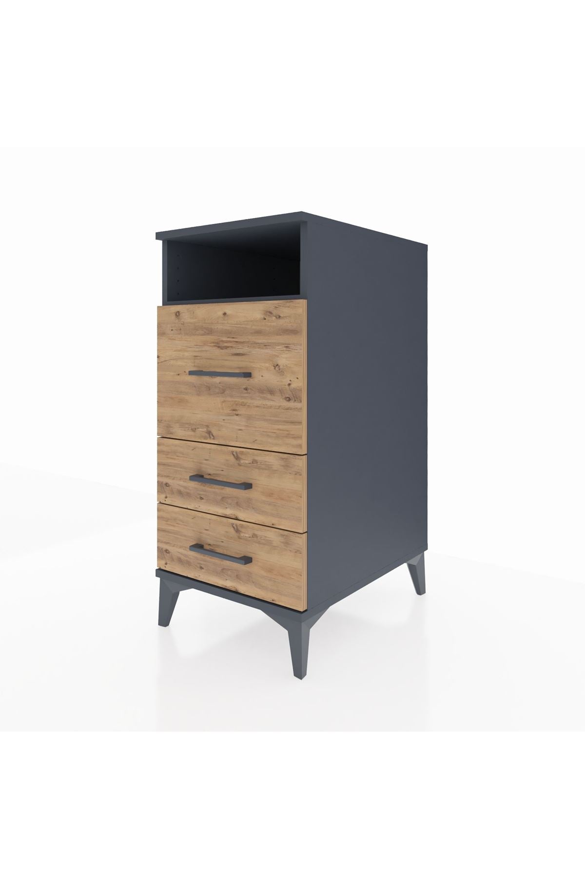 Kronos Komodin Tek Raflı 3 Çekmeceli 44x59x96 - S75M019V6C