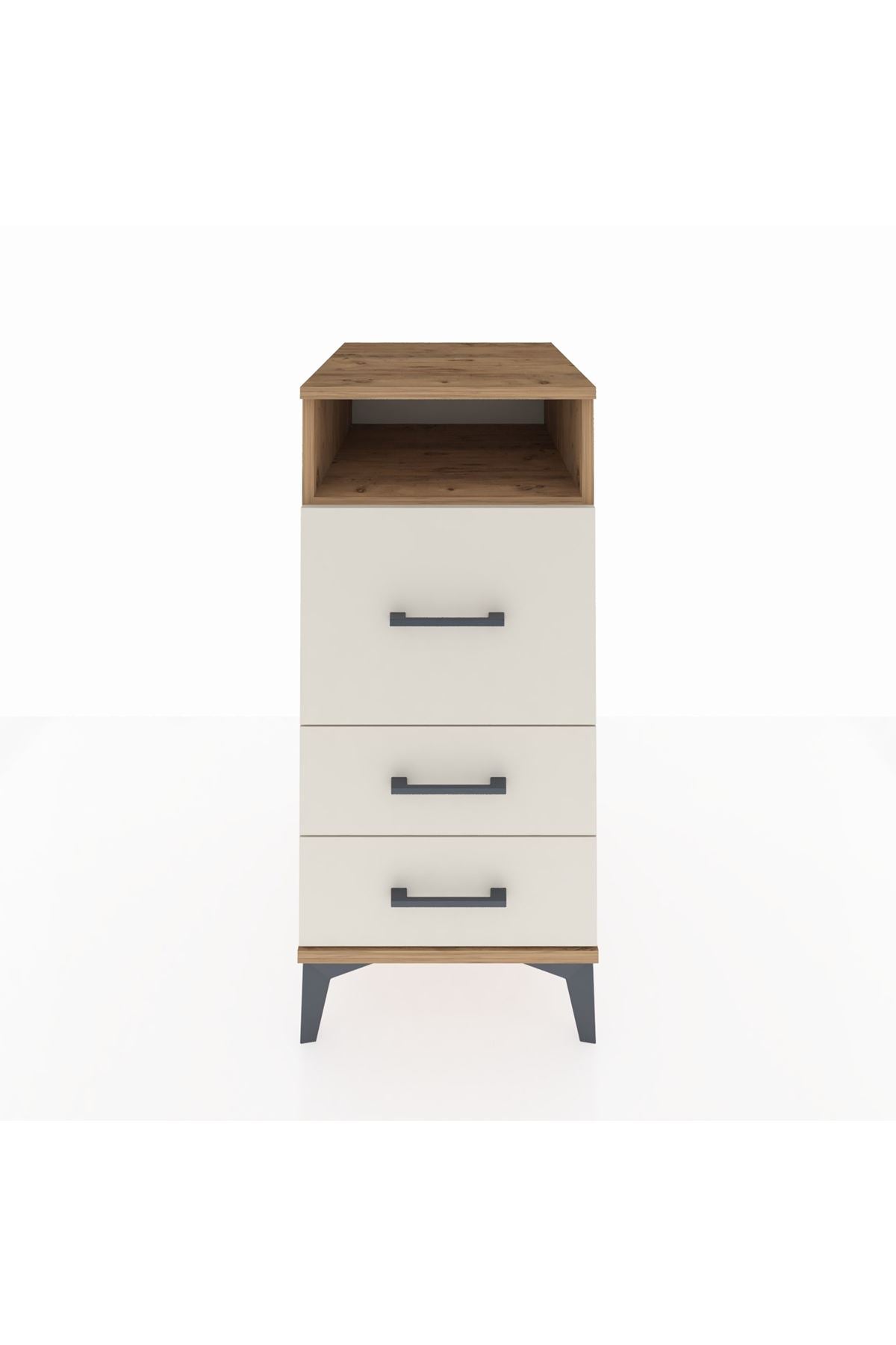 Kronos Komodin Tek Raflı 3 Çekmeceli 44x59x96 - S75M019V7C