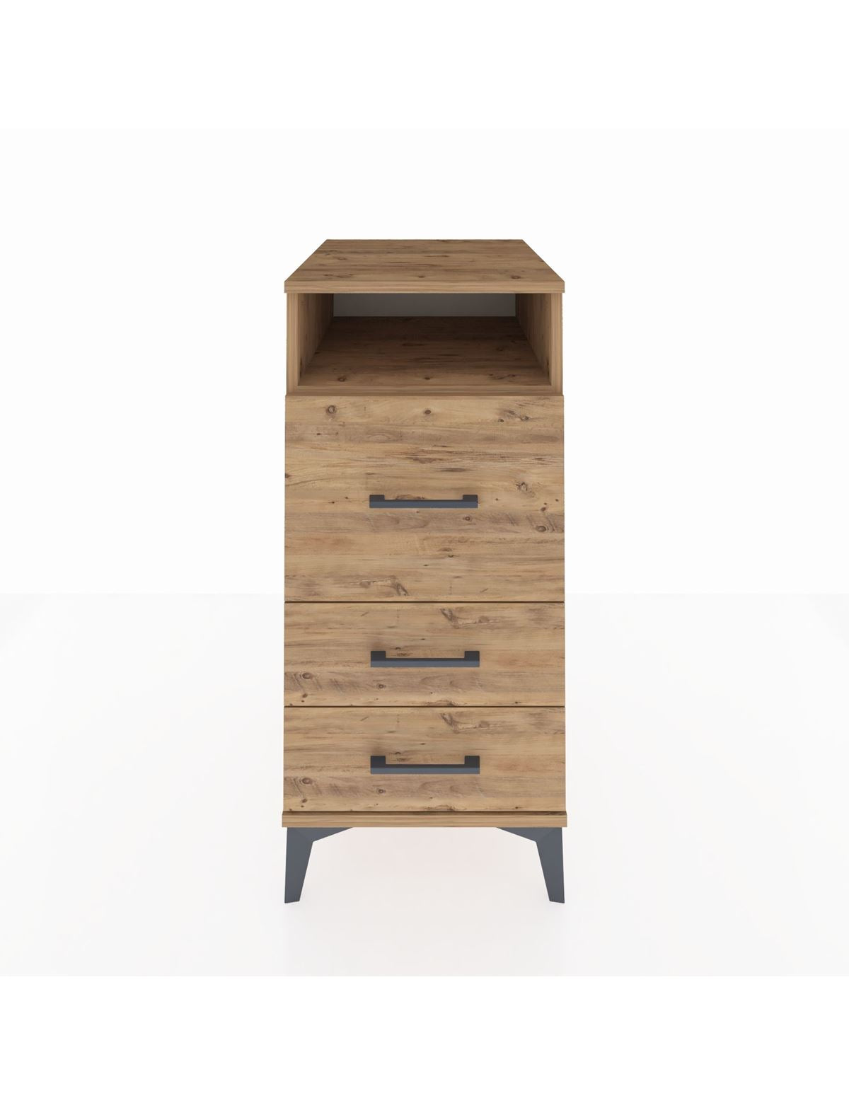Kronos Komodin Tek Raflı 3 Çekmeceli 44x59x96 - S75M019V9C
