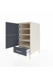 Kronos Komodin 4 Raflı Tek Çekmeceli Tek Kapaklı 44x59x96 - S75M020V2C