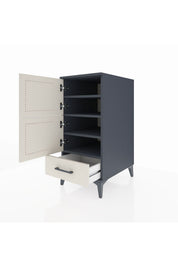 Kronos Komodin 4 Raflı Tek Çekmeceli Tek Kapaklı 44x59x96 - S75M020V4C