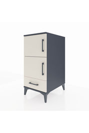 Kronos Komodin 4 Raflı Tek Çekmeceli Tek Kapaklı 44x59x96 - S75M020V4C