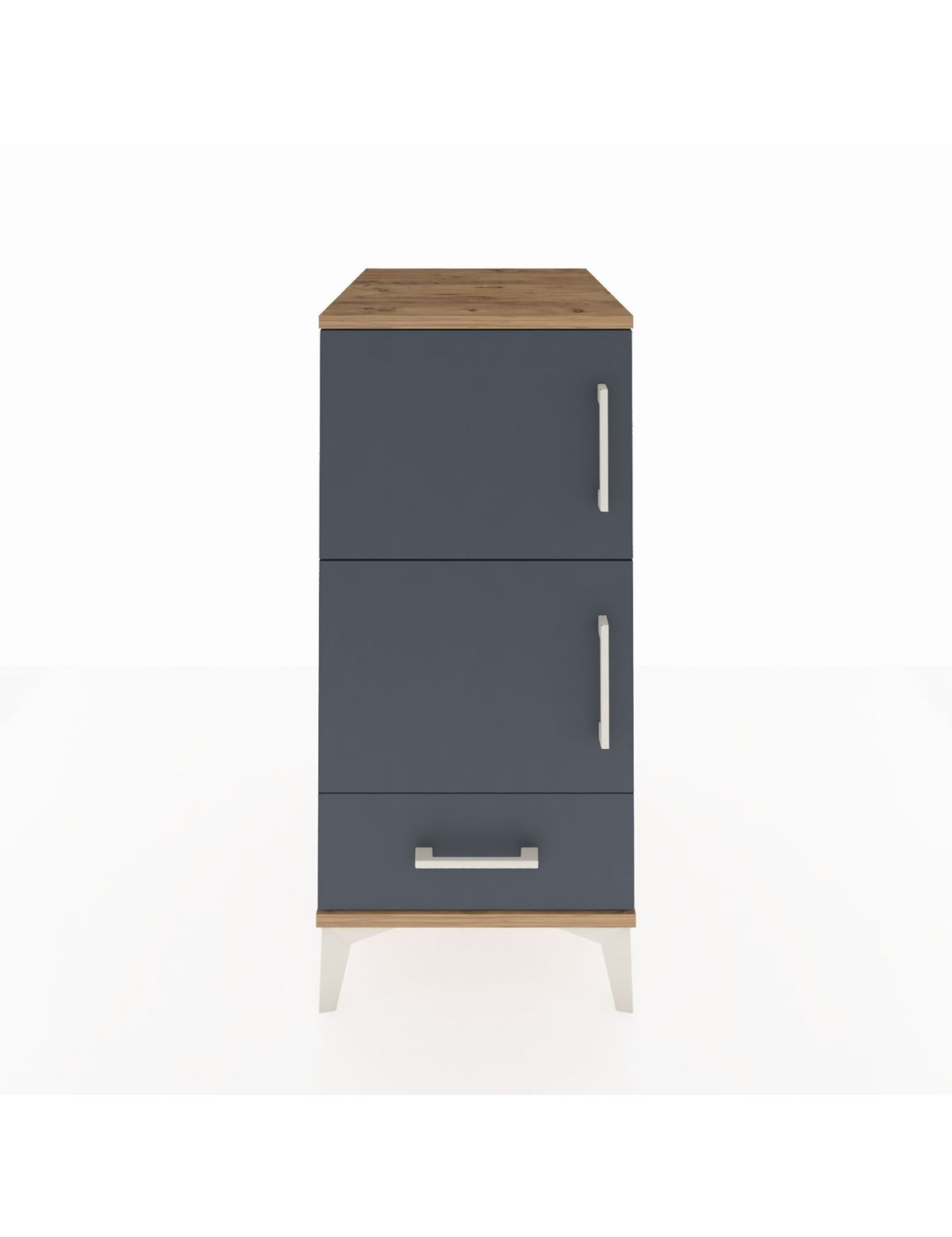 Kronos Komodin 4 Raflı Tek Çekmeceli Tek Kapaklı 44x59x96 - S75M020V8C