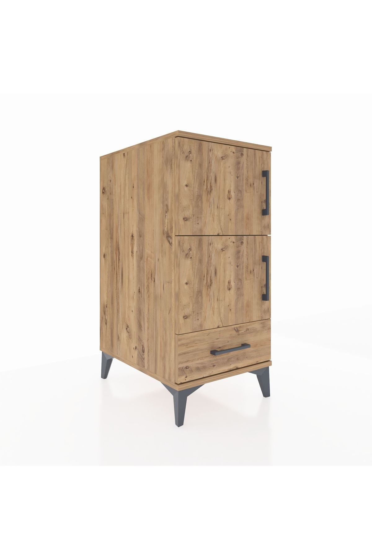 Kronos Komodin 4 Raflı Tek Çekmeceli Tek Kapaklı 44x59x96 - S75M020V9C