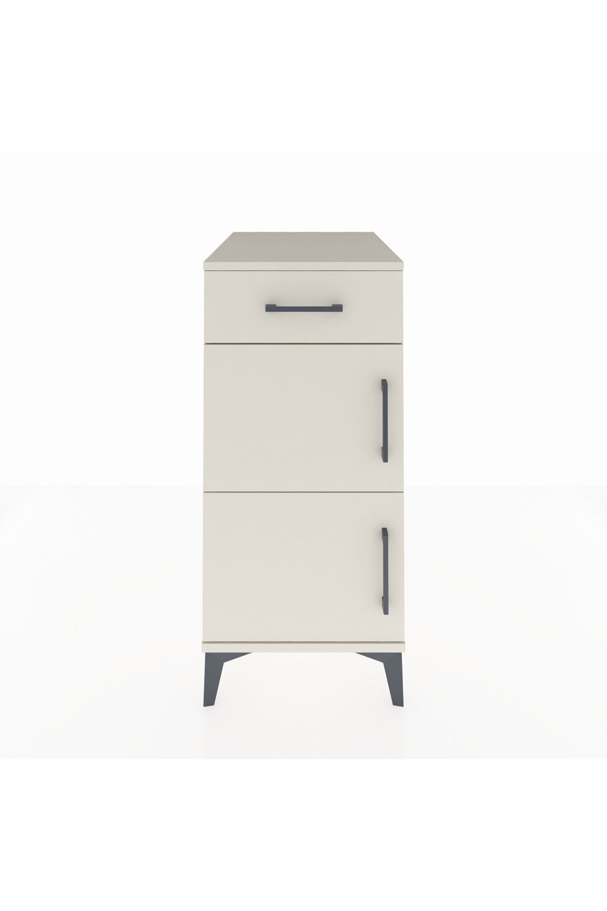 Kronos Komodin Tek Raflı Tek Çekmeceli 2 Kapaklı 44x59x96 - S75M021V1C