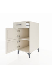 Kronos Komodin Tek Raflı Tek Çekmeceli 2 Kapaklı 44x59x96 - S75M021V1C