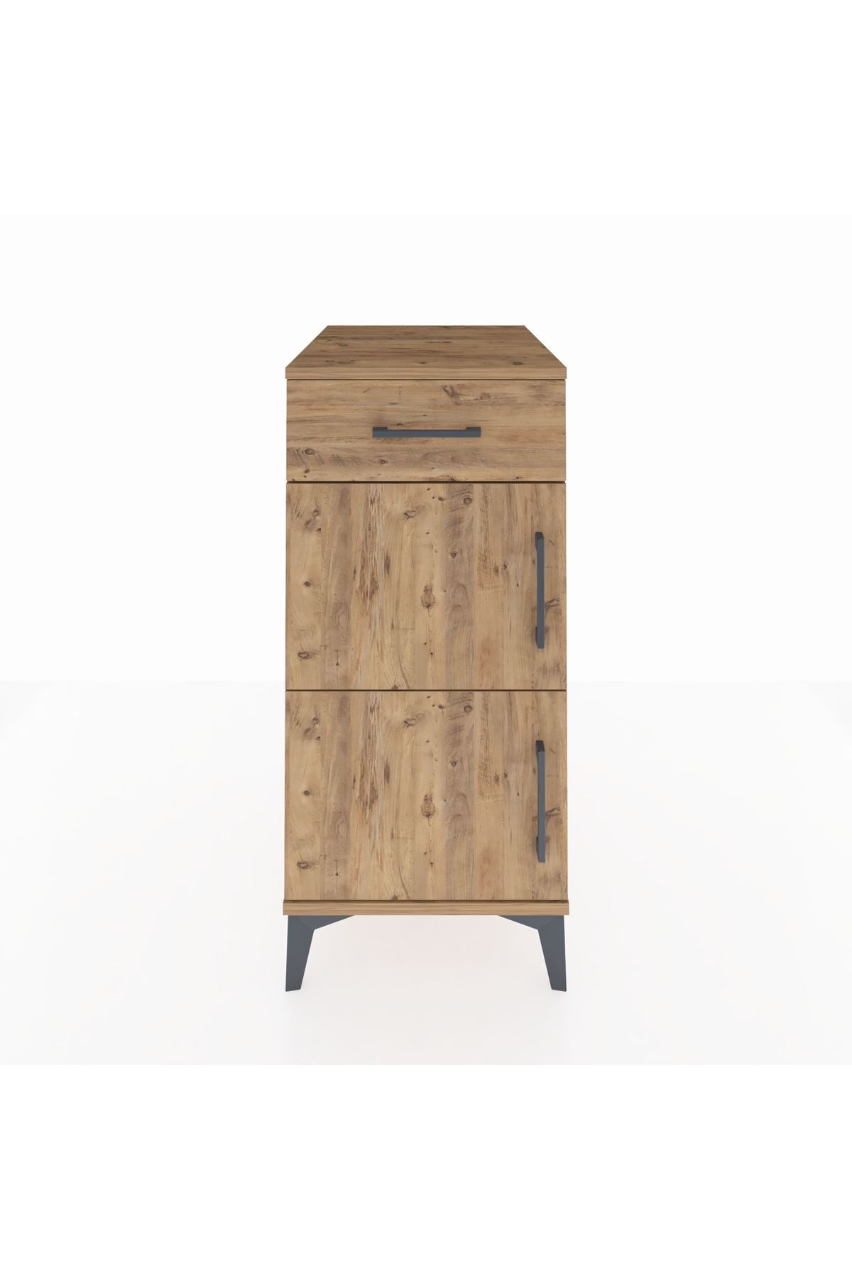 Kronos Komodin Tek Raflı Tek Çekmeceli 2 Kapaklı 44x59x96 - S75M021V9C