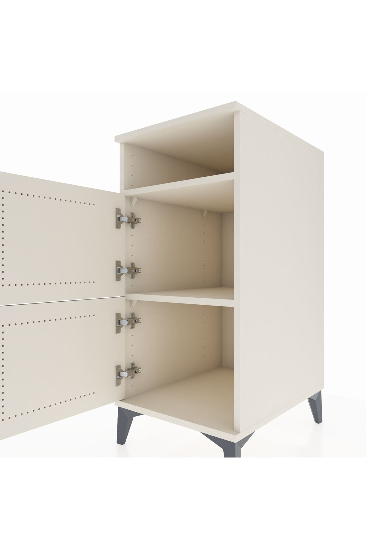 Kronos Komodin 2 Raflı 2 Kapaklı 44x59x96 - S75M022V1C