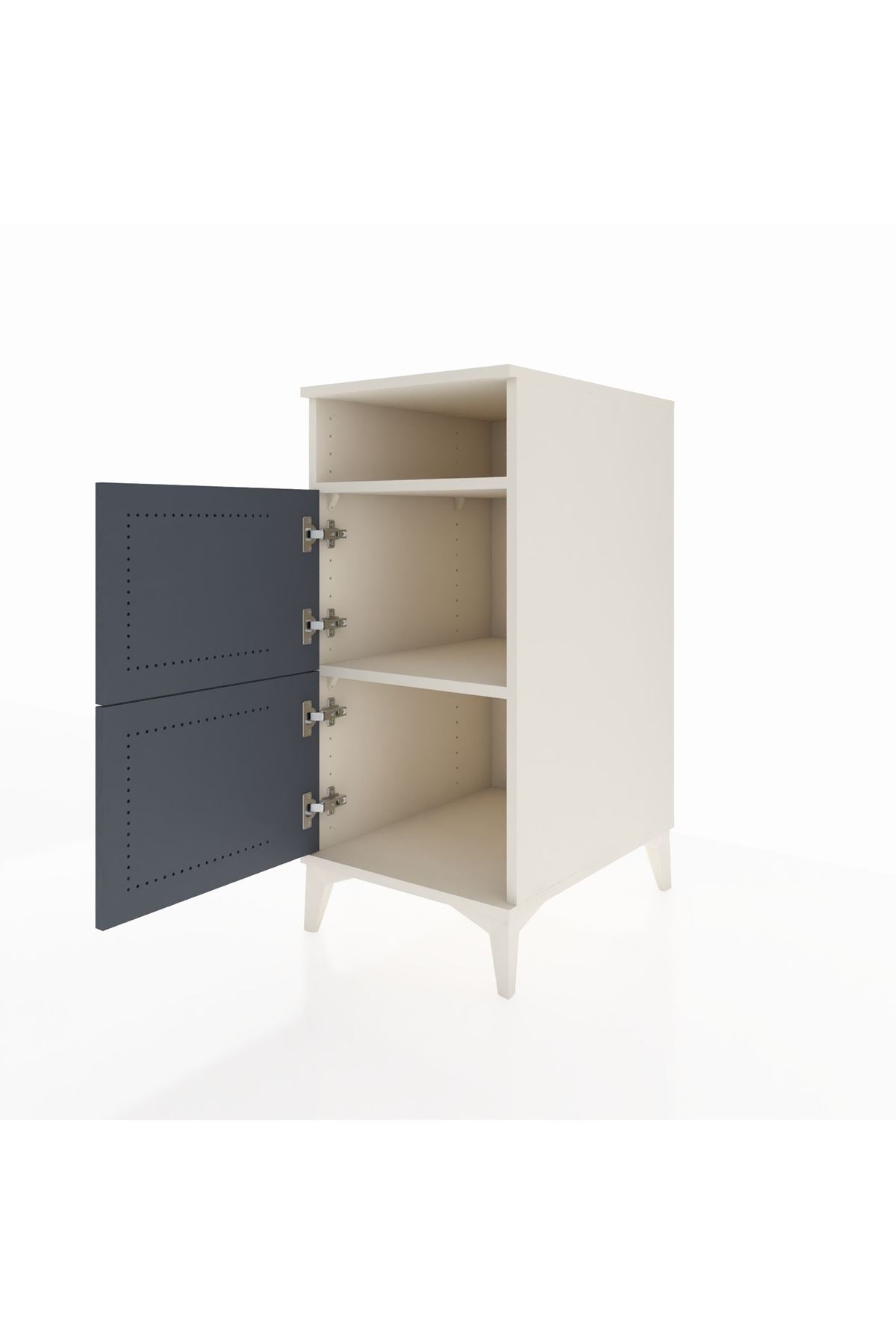 Kronos Komodin 2 Raflı 2 Kapaklı 44x59x96 - S75M022V2C