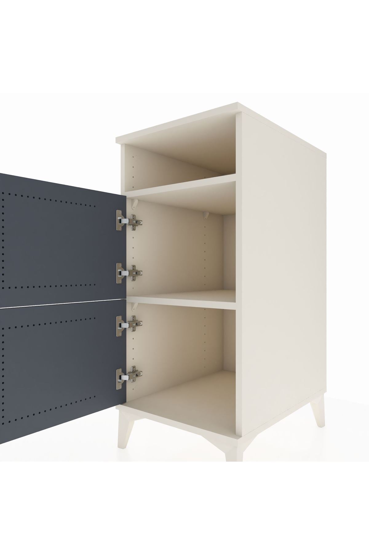 Kronos Komodin 2 Raflı 2 Kapaklı 44x59x96 - S75M022V2C