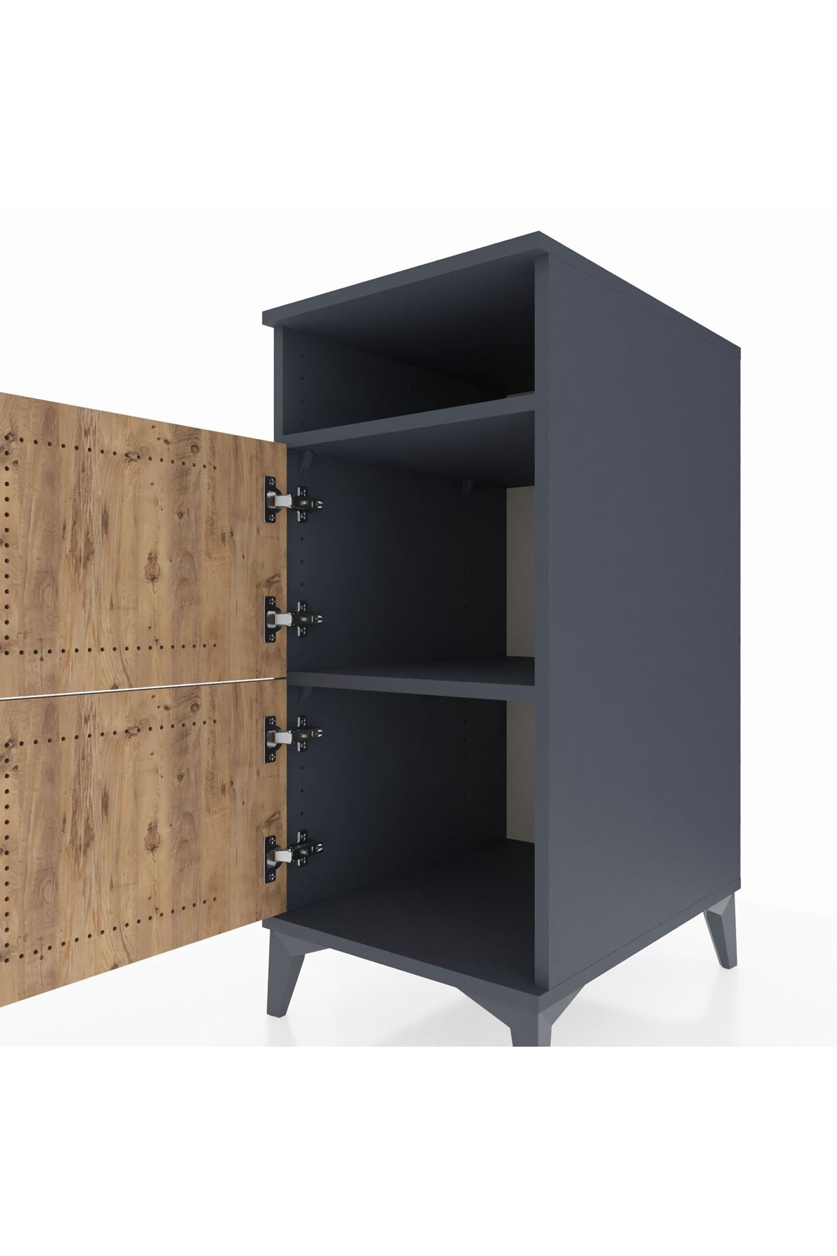 Kronos Komodin 2 Raflı 2 Kapaklı 44x59x96 - S75M022V6C