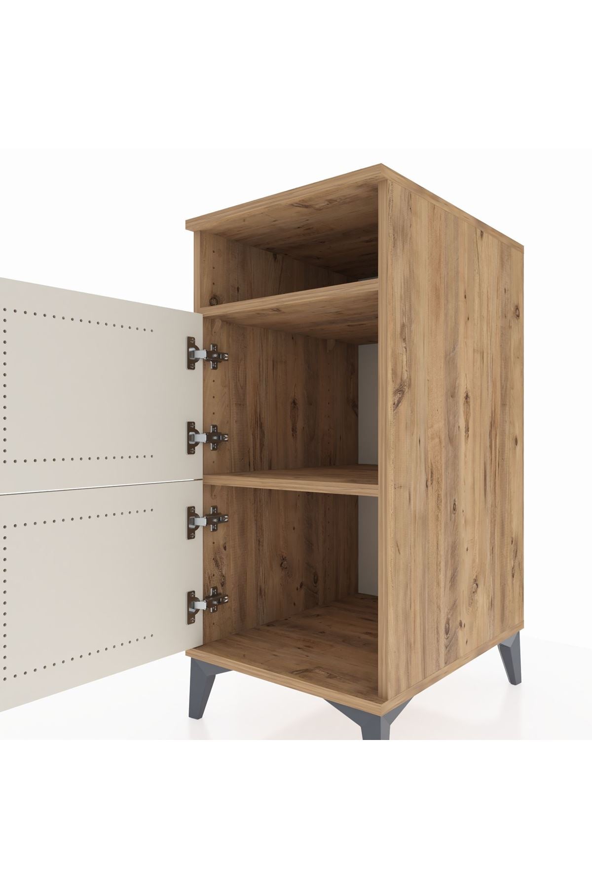 Kronos Komodin 2 Raflı 2 Kapaklı 44x59x96 - S75M022V7C