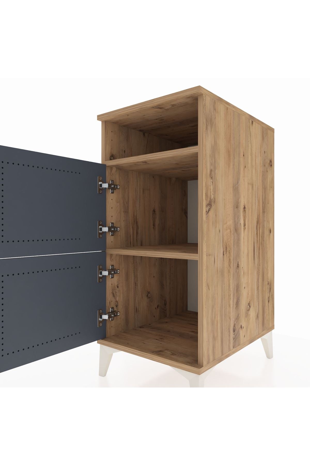 Kronos Komodin 2 Raflı 2 Kapaklı 44x59x96 - S75M022V8C