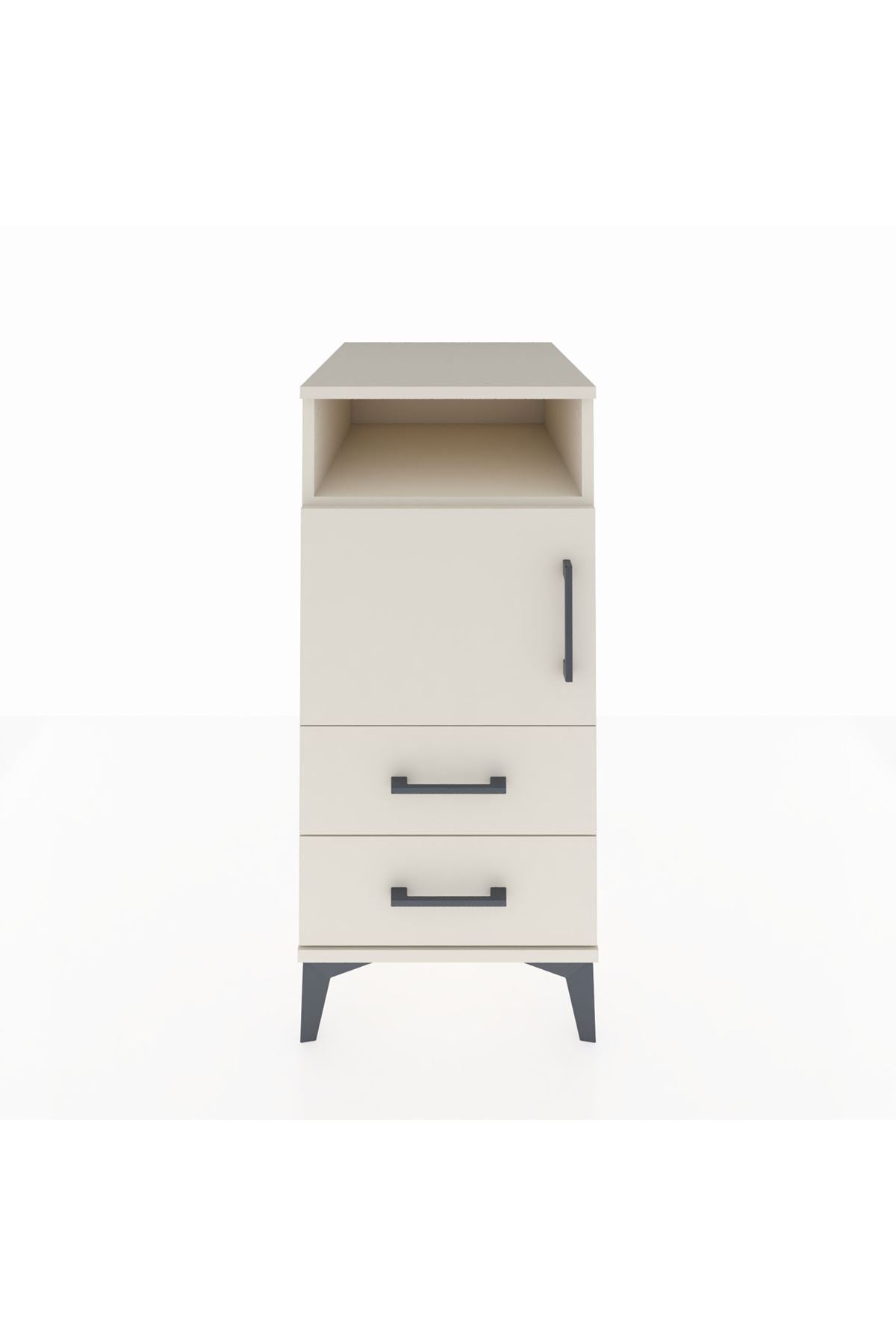 Kronos Komodin 2 Raflı 2 Çekmeceli Tek Kapaklı 44x59x96 - S75M023V1C