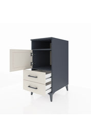 Kronos Komodin 2 Raflı 2 Çekmeceli Tek Kapaklı 44x59x96 - S75M023V4C
