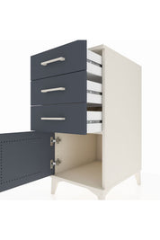 Kronos Komodin 3 Çekmeceli Tek Kapaklı 44x59x96 - S75M024V2C
