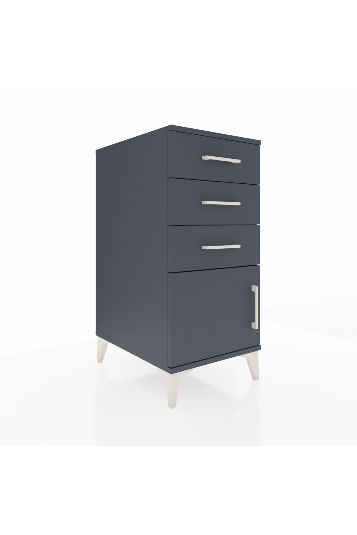 Kronos Komodin 3 Çekmeceli Tek Kapaklı 44x59x96 - S75M024V5C