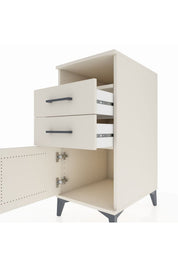 Kronos Komodin Tek Raflı 2 Çekmeceli Tek Kapaklı 44x59x96 - S75M025V1C