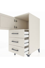 Kronos Komodin Tek Raflı 3 Çekmeceli Tek Kapaklı 44x59x96 - S75M026V1C