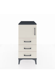 Kronos Komodin Tek Raflı 3 Çekmeceli Tek Kapaklı 44x59x96 - S75M026V4C