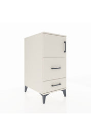 Kronos Komodin Tek Raflı 2 Çekmeceli Tek Kapaklı 44x59x96 - S75M027V1C