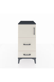 Kronos Komodin Tek Raflı 2 Çekmeceli Tek Kapaklı 44x59x96 - S75M028V4C
