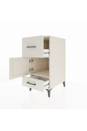 Kronos Komodin Tek Raflı 2 Çekmeceli Tek Kapaklı 44x59x96 - S75M029V1C