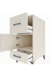 Kronos Komodin Tek Raflı 2 Çekmeceli Tek Kapaklı 44x59x96 - S75M029V1C
