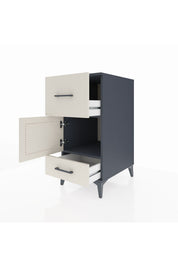 Kronos Komodin Tek Raflı 2 Çekmeceli Tek Kapaklı 44x59x96 - S75M029V4C