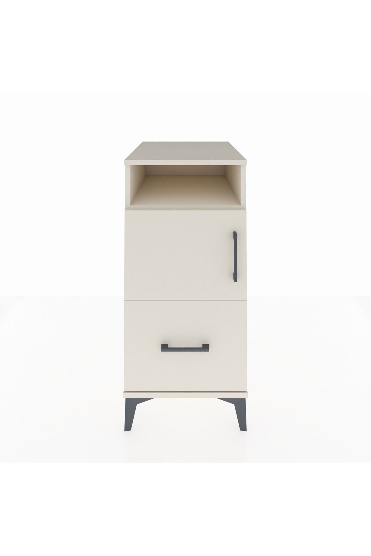 Kronos Komodin 2 Raflı Tek Çekmeceli Tek Kapaklı 44x59x96 - S75M031V1C