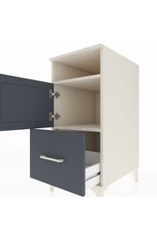 Kronos Komodin 2 Raflı Tek Çekmeceli Tek Kapaklı 44x59x96 - S75M031V2C