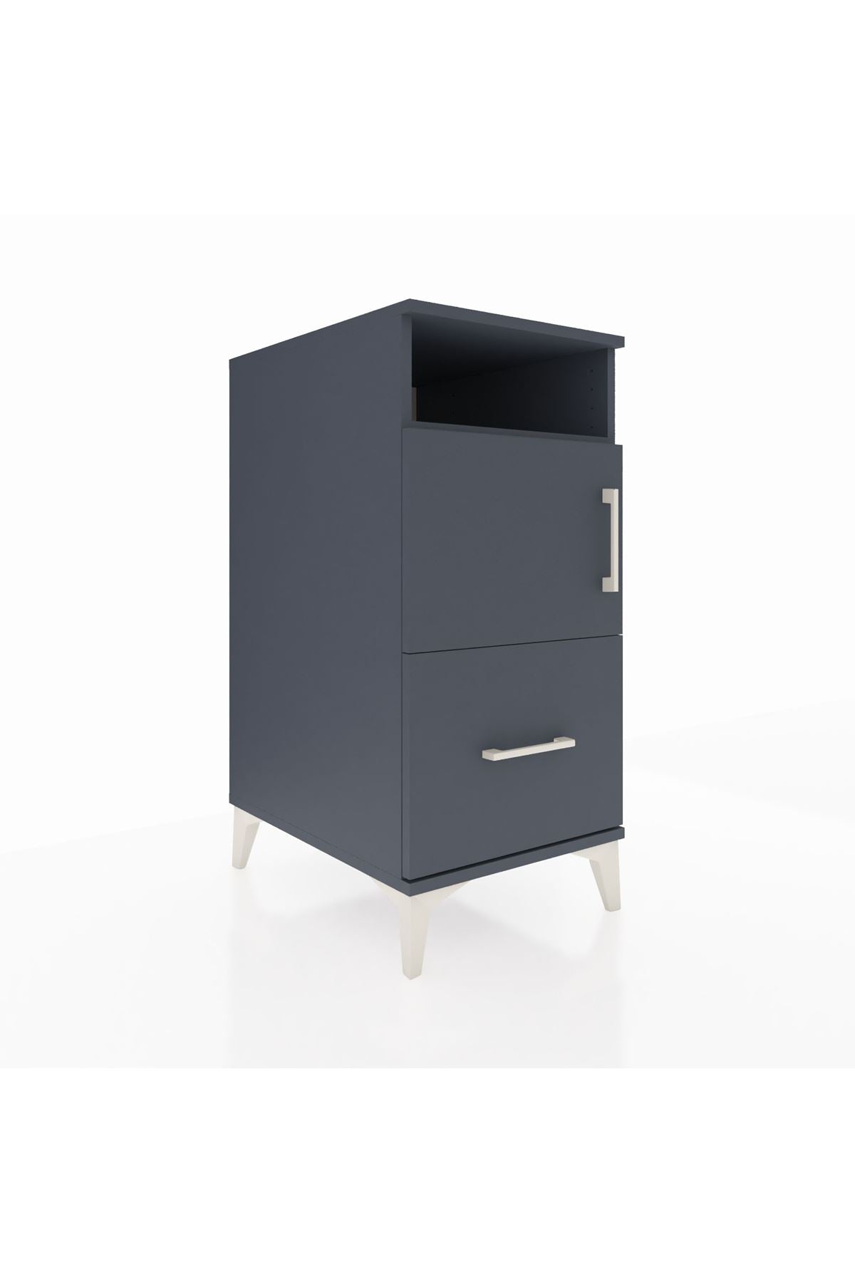 Kronos Komodin 2 Raflı Tek Çekmeceli Tek Kapaklı 44x59x96 - S75M031V5C