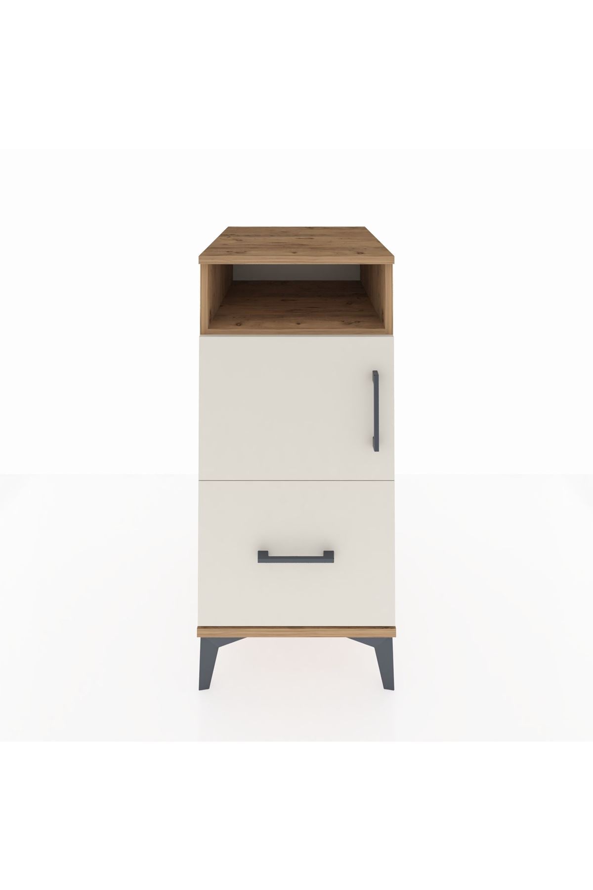 Kronos Komodin 2 Raflı Tek Çekmeceli Tek Kapaklı 44x59x96 - S75M031V7C