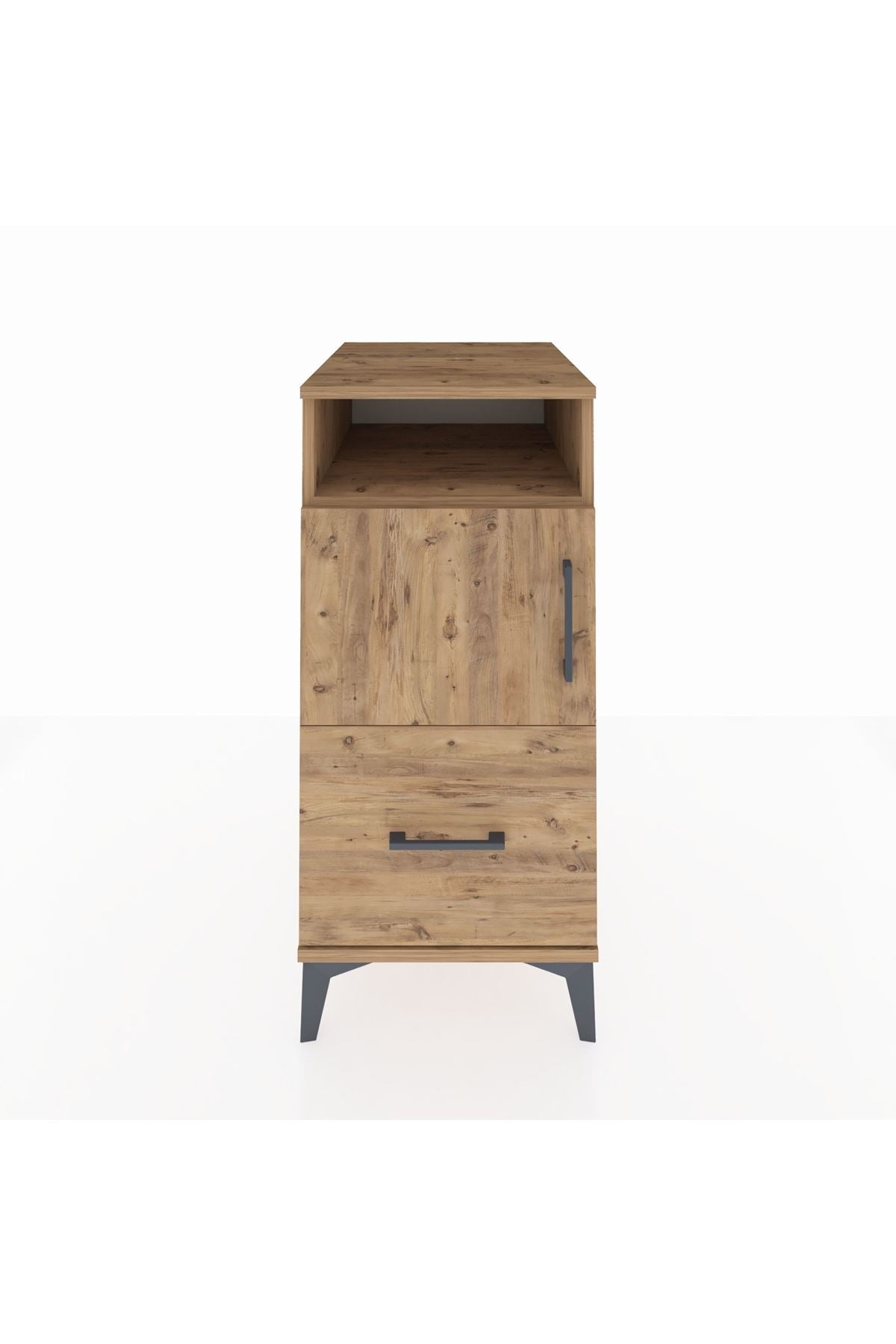 Kronos Komodin 2 Raflı Tek Çekmeceli Tek Kapaklı 44x59x96 - S75M031V9C