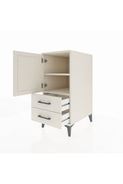 Kronos Komodin 2 Raflı 2 Çekmeceli Tek Kapaklı 44x59x96 - S75M032V1C