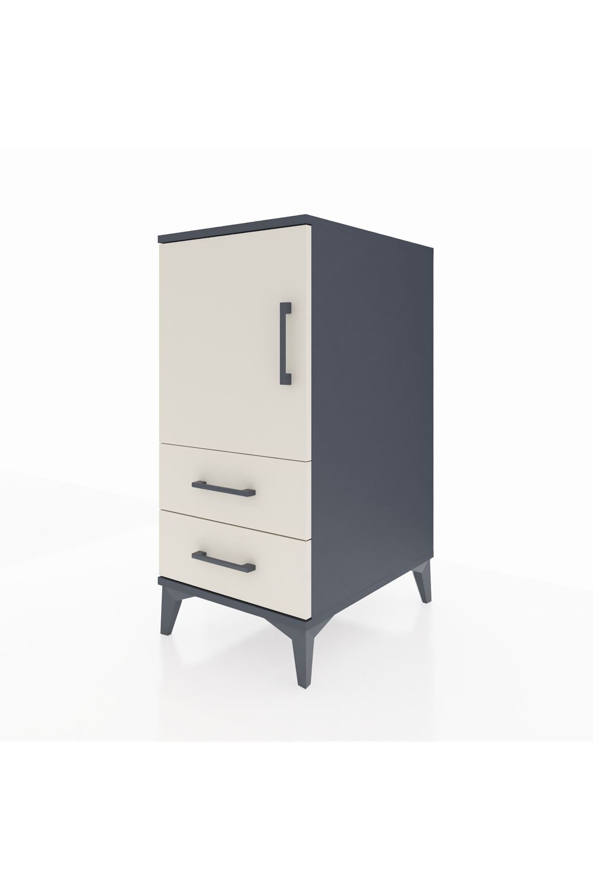 Kronos Komodin 2 Raflı 2 Çekmeceli Tek Kapaklı 44x59x96 - S75M032V4C