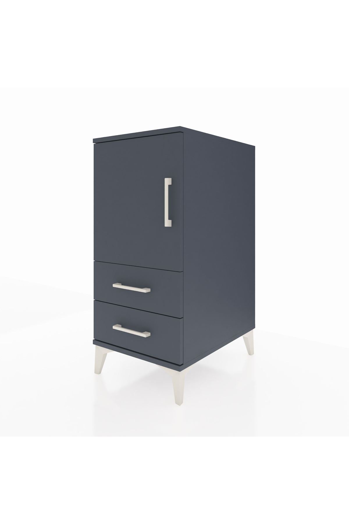 Kronos Komodin 2 Raflı 2 Çekmeceli Tek Kapaklı 44x59x96 - S75M032V5C
