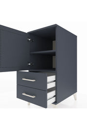 Kronos Komodin 2 Raflı 2 Çekmeceli Tek Kapaklı 44x59x96 - S75M032V5C
