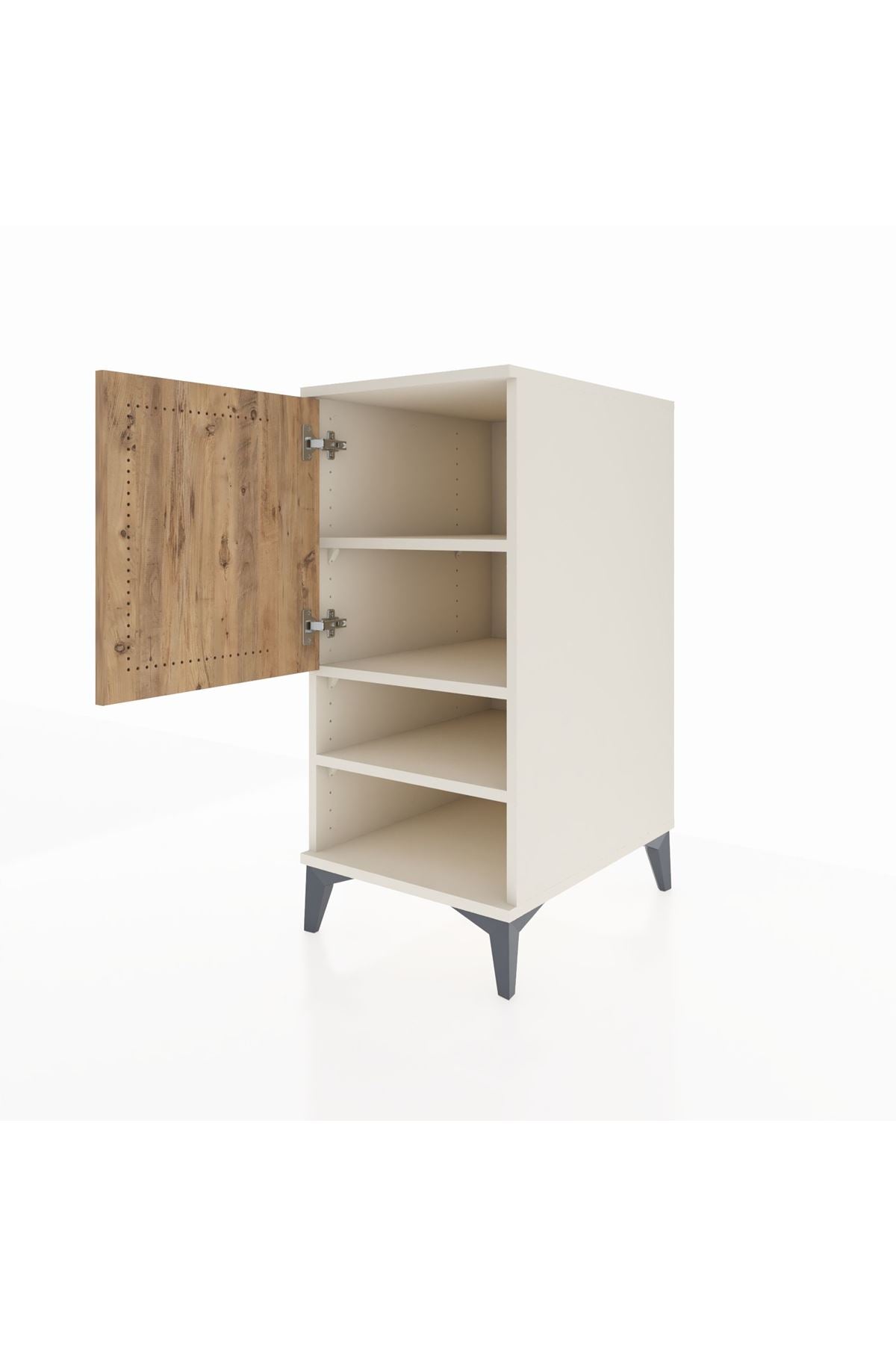Kronos Komodin 3 Raflı Tek Kapaklı 44x59x96 - S75M033V3C